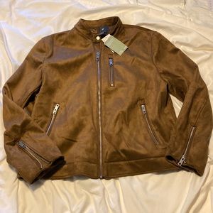 Suede Bomber Jacket